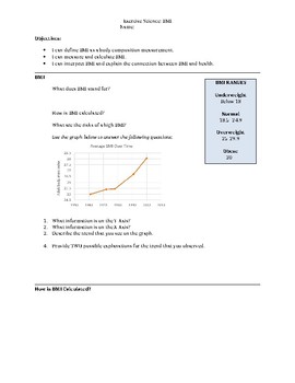 Preview of BMI Guided Notes