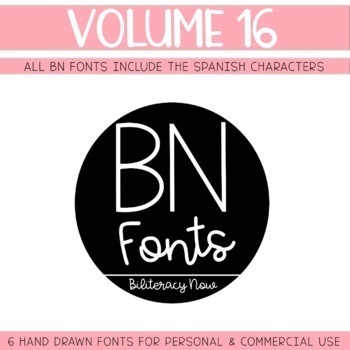 Preview of BN Fonts Volume 16