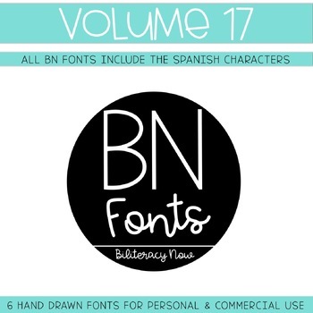 Preview of BN Fonts Volume 17