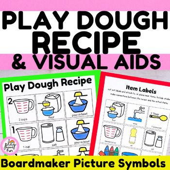 Preview of NO COOK PLAYDOUGH RECIPE for PreK, Kindergarten & Special ED (Playdoh Recipe)