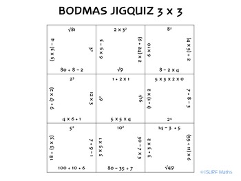 bodmas by isurf maths teachers pay teachers