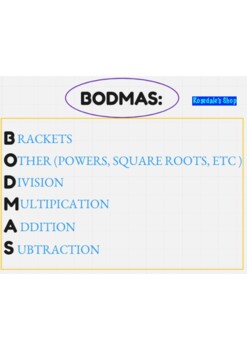 bodmas worksheets teaching resources teachers pay teachers