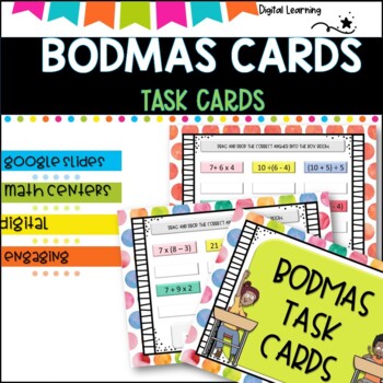 Preview of BODMAS Task Cards