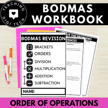 Preview of BODMAS Workbook | BODMAS Revision | Order of Operations Workbook and Worksheets