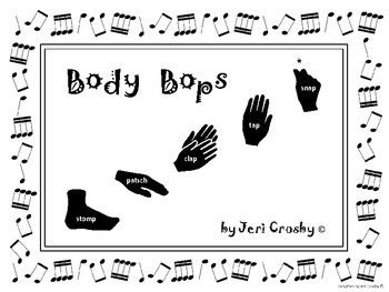 Preview of BODY BOPS!   15 Body Percussion Sequences with Strategies and Composition Cards