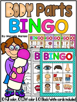 Free body parts flashcards printables bingo sheets for kids worksheets