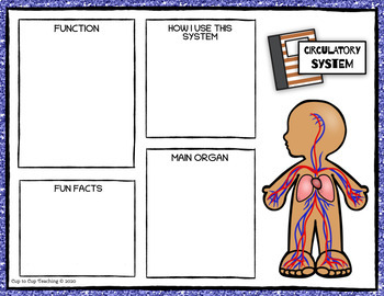 HUMAN BODY SYSTEMS: Research Mats and Report Template (PRINTABLE & DIGITAL)