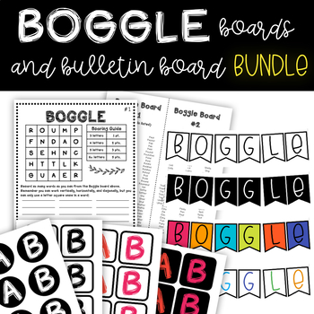 Preview of BOGGLE Board Bundle