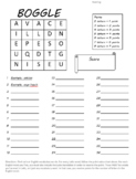 BOGGLE Latin Vocabulary Review Game (3 activities)