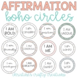 BOHO Affirmation Circles l Affirmation Mirror