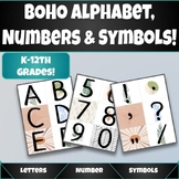 BOHO Alphabet, Numbers & Symbols!