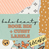 BOHO BEAUTY || Book Bin + Cubby Labels