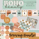 Preview of BOHO BEAUTY || Classroom Decor (Growing) Bundle