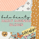 Preview of BOHO BEAUTY || Daily Agenda Slides