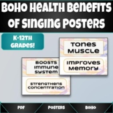 BOHO Benefits of Singing Posters!