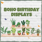 BOHO Birthday Display / Bulletin Board / Classroom Wall De