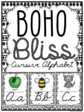 BOHO Bliss | Cursive Alphabet Poster Set