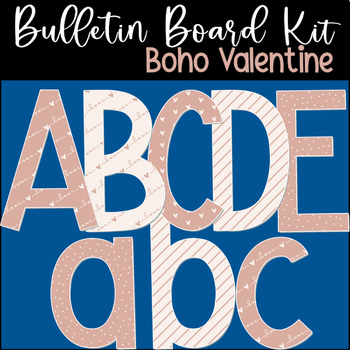 Preview of BOHO Bulletin Board Kit | Pink Valentine