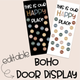 BOHO Classroom Door Display - Editable