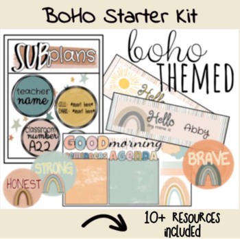 Preview of BOHO Classroom Starter Kit