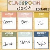 BOHO Color Classroom Job Display EDITABLE