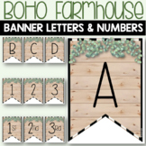 BOHO FARMHOUSE Classroom Theme Decor Banner Letters and Numbers