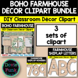 BOHO FARMHOUSE DIY Classroom Decor and Alphabet Letters Cl