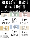 BOHO Positive Affirmation Alphabet Posters | Neutral Rainb