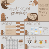 BOHO Interactive Morning Meeting Slides | EDITABLE