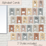 BOHO / Neutral Alphabet Posters | Cards | Classroom Decor