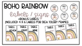 BOHO RAINBOW Classroom Signs and Labels + Labels For Ikea 