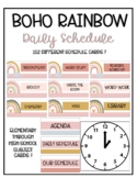 BOHO RAINBOW Schedule Cards