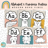 BOHO Themed Alphabet and Number Posters for Classroom