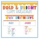 BOLD and Bright Class Birthdays