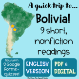 BOLIVIA Readings Quick Trip series South America studies E