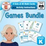 8 Kindergarten Math Sense Games & Activities Bundle SPED -