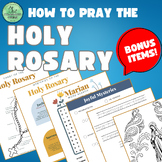 BONUS Mysteries of the Holy Rosary How To Pray Booklet wit