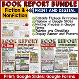 Book Report | Book Review Templates Fiction and Nonfiction Print Digital