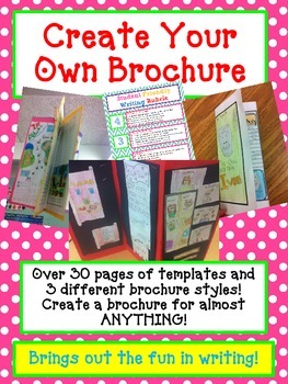 Preview of BOOK REPORT- Create a Brochure- Distance Learning - fun creative