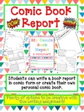 BOOK REPORT- Create a COMIC BOOK|Distance Learning+Printable|
