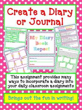 Preview of BOOK REPORT|Create a DIARY or JOURNAL|Distance Learning