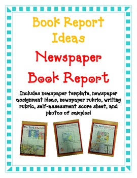 Preview of BOOK REPORT|Newspaper Report|Fun Easy Directions Creative Challenging