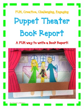 Preview of BOOK REPORT|Create Puppet Theater PLAY|Distance Learning|