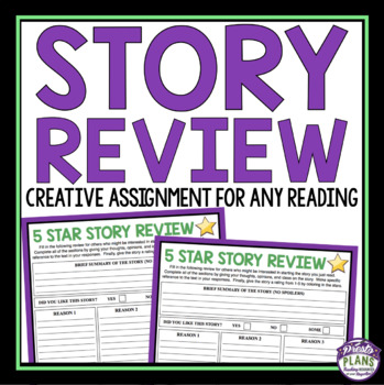 fusionere Samme Blueprint BOOK REVIEW ASSIGNMENT - ANY SHORT STORY OR NOVEL by Presto Plans