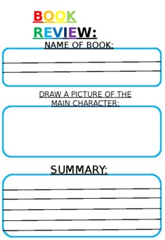 Preview of BOOK REVIEW: WORKSHEET
