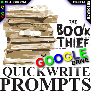 Preview of BOOK THIEF Quickwrite Journal Questions DIGITAL Warmup Bellringer Writing
