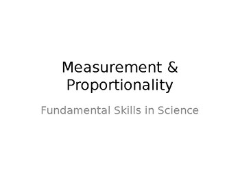 Preview of BOOKLET MEASUREMENT AND PROPORTIONALITY