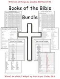 BOOKS OF THE BIBLE PRINTABLE ACTIVITIES BUNDLE