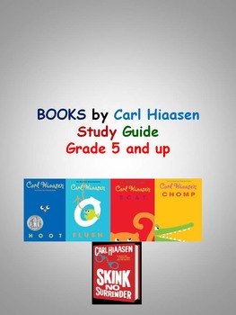 Preview of BOOKS by Carl Hiaasen: HOOT, FLUSH, SCAT, CHOMP, & SKINK
