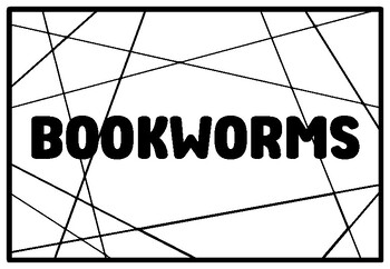 Preview of BOOKWORMS Literary Critters Coloring Pages, 1st Grade Emergency Sub Plans